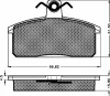 10264 BSF Комплект тормозных колодок, дисковый тормоз