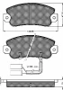 10318 BSF Комплект тормозных колодок, дисковый тормоз