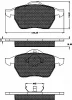 10340 BSF Комплект тормозных колодок, дисковый тормоз
