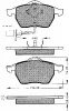 10341 BSF Комплект тормозных колодок, дисковый тормоз