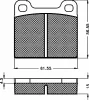 10435 BSF Комплект тормозных колодок, дисковый тормоз
