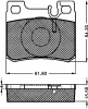 10463 BSF Комплект тормозных колодок, дисковый тормоз