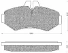 10529 BSF Комплект тормозных колодок, дисковый тормоз