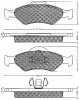 10552 BSF Комплект тормозных колодок, дисковый тормоз