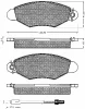 10556 BSF Комплект тормозных колодок, дисковый тормоз
