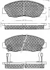 10632 BSF Комплект тормозных колодок, дисковый тормоз