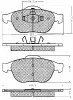 10637 BSF Комплект тормозных колодок, дисковый тормоз