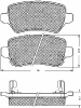10666 BSF Комплект тормозных колодок, дисковый тормоз