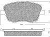 10728 BSF Комплект тормозных колодок, дисковый тормоз