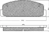 10746 BSF Комплект тормозных колодок, дисковый тормоз