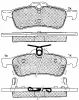 10764 BSF Комплект тормозных колодок, дисковый тормоз