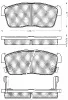 10823 BSF Комплект тормозных колодок, дисковый тормоз