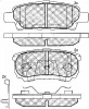 10827 BSF Комплект тормозных колодок, дисковый тормоз