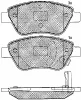 10840 BSF Комплект тормозных колодок, дисковый тормоз
