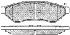 10907 BSF Комплект тормозных колодок, дисковый тормоз