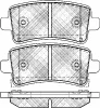 10958 BSF Комплект тормозных колодок, дисковый тормоз
