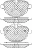 20018 BSF Комплект тормозных колодок, дисковый тормоз