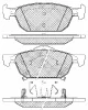 20039 BSF Комплект тормозных колодок, дисковый тормоз