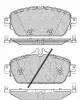 20126 BSF Комплект тормозных колодок, дисковый тормоз