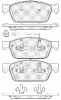 20136 BSF Комплект тормозных колодок, дисковый тормоз