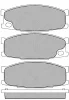 20166 BSF Комплект тормозных колодок, дисковый тормоз