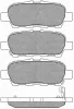 20171 BSF Комплект тормозных колодок, дисковый тормоз