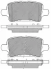 20207 BSF Комплект тормозных колодок, дисковый тормоз