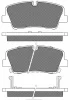 20231 BSF Комплект тормозных колодок, дисковый тормоз