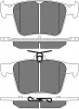 20232 BSF Комплект тормозных колодок, дисковый тормоз