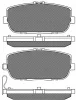 20238 BSF Комплект тормозных колодок, дисковый тормоз