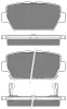 20306 BSF Комплект тормозных колодок, дисковый тормоз
