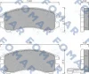 FO 443681 FOMAR Friction Комплект тормозных колодок, дисковый тормоз