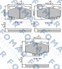 FO 464781 FOMAR Friction Комплект тормозных колодок, дисковый тормоз