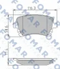 FO 815281 FOMAR Friction Комплект тормозных колодок, дисковый тормоз