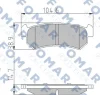 FO 929781 FOMAR Friction Комплект тормозных колодок, дисковый тормоз