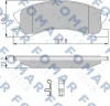 FO 937581 FOMAR Friction Комплект тормозных колодок, дисковый тормоз