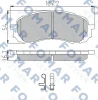 FO 960181 FOMAR Friction Комплект тормозных колодок, дисковый тормоз