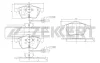 BS-1131 ZEKKERT Комплект тормозных колодок, дисковый тормоз