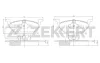 BS-1136 ZEKKERT Комплект тормозных колодок, дисковый тормоз
