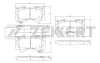 BS-1149 ZEKKERT Комплект тормозных колодок, дисковый тормоз