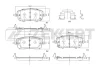 BS-1180 ZEKKERT Комплект тормозных колодок, дисковый тормоз