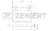 BS-1215 ZEKKERT Комплект тормозных колодок, дисковый тормоз