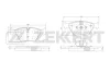 BS-1370 ZEKKERT Комплект тормозных колодок, дисковый тормоз