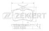 BS-1687 ZEKKERT Комплект тормозных колодок, дисковый тормоз