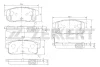 BS-1827 ZEKKERT Комплект тормозных колодок, дисковый тормоз