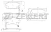 BS-1860 ZEKKERT Комплект тормозных колодок, дисковый тормоз