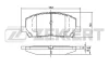 BS-2091 ZEKKERT Комплект тормозных колодок, дисковый тормоз