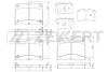 BS-2102 ZEKKERT Комплект тормозных колодок, дисковый тормоз