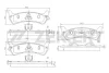 BS-2105 ZEKKERT Комплект тормозных колодок, дисковый тормоз