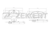 BS-2143 ZEKKERT Комплект тормозных колодок, дисковый тормоз